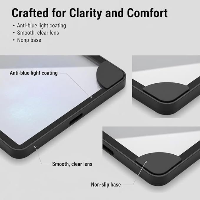 2026 New HD Screen Magnifier Cell Phone Mobile Projector Amplifier Magnifying Version Pull Out Android Smartphones 3D Stand Cellphone Laptop Enlarger Definition Easy Viewing Orientation (18IN)