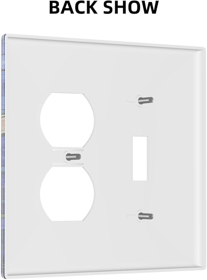 Wallplates Vintage Colorful Flower Oil Painting Style 1 Toggle 1 Duplex Switch Plate Electrical GFCI Faceplate Decorative Light Switch Covers for Bedroom Bathroom Decor