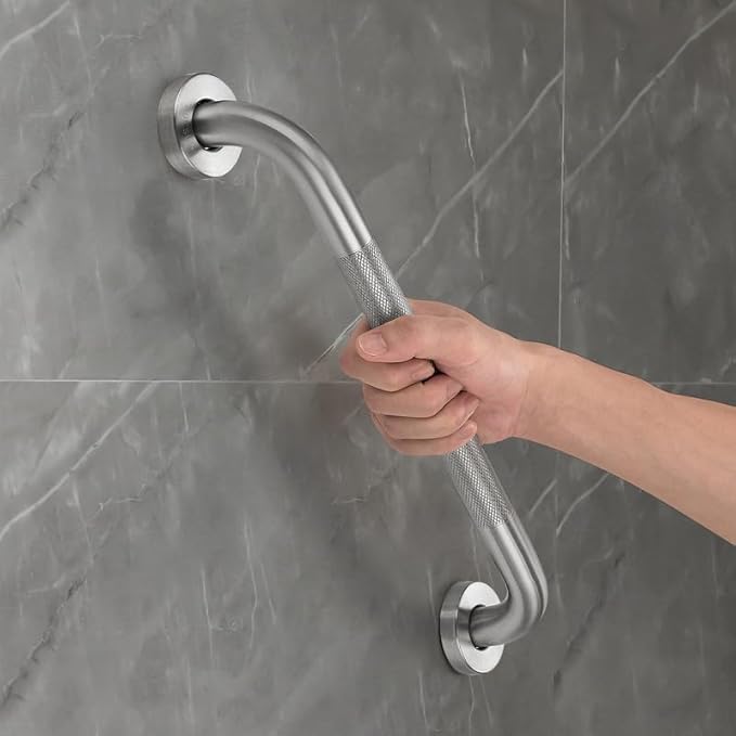 Grab Bars for Shower, 2 Pack 36-Inch Anti Slip Shower Handles for Elderly, Safety Shower Grab Bar, Stainless Steel Handicap Grab Bars for Bathroom,Toilet (Brushed Nickel, 1" Diameter)