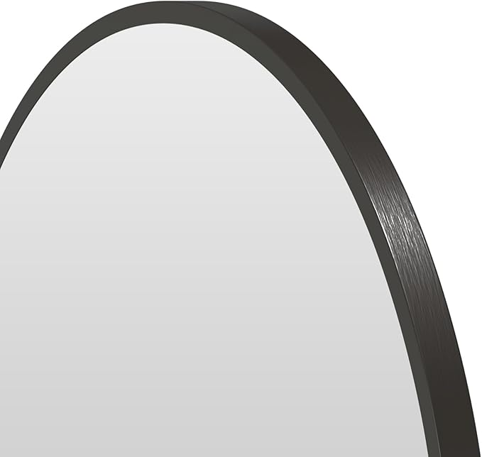 Recessed Medicine Cabinet Mirror for Bathroom,Black Arched Medicine Cabinet with Mirror,Arch Bathroom Mirror with Storage,Surface Mount Wall Cabinet,16x26 Mirrored Cabinets Wall Mounted