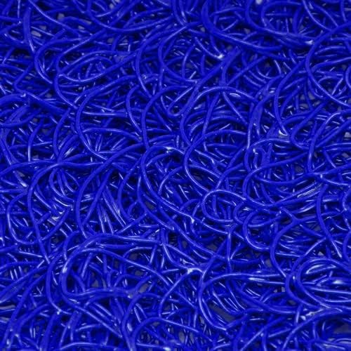 American Floor Mats Vinyl Mesh Heavy-Duty Entrance Blue 3' x 4' Scraper Mat Without Backing/Borders - Drainable