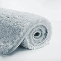Suchtale Non Slip Bath Mat, 16 x 24, Light Blue - Soft Microfiber Shaggy Mat, Machine Washable, Thick Plush for Shower
