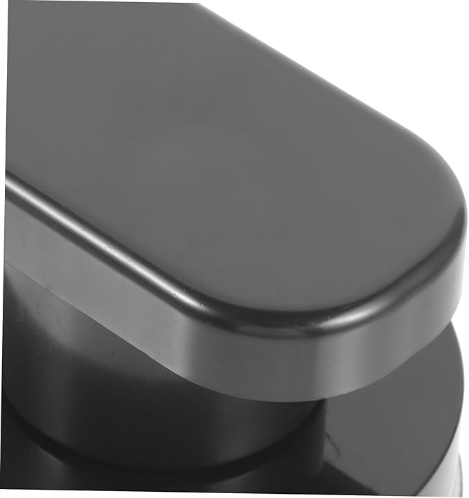 Uonlytech 5pcs Black Self-Stick Cabinet Handles Adhesive Knobs for Kitchen Sliding Door Window Handle