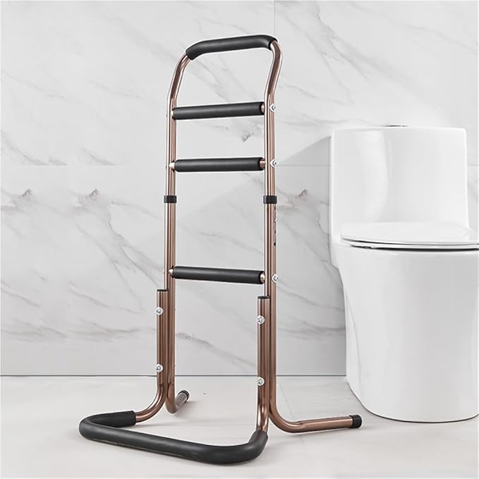 Portable Chair Assist with Sturdy Base, Adjustable Height Mobility Aids, Multifunctional Sit to Stand Lift with Soft Cover, Toilet Stand Up Assist for Seniors