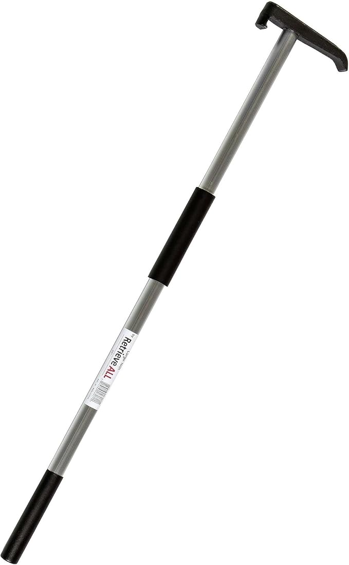 36-Inch Heavy Duty Retrieval Pole | No Rust Cargo Tool | Multi-Use Cargo Retriever | No Rust Reaching Aid, Durable Lightweight Versatile Grabber