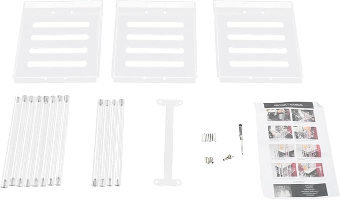 Standing Corner Shower Caddy, 3 Tier Acrylic Shower Shelves Minimalist Shower Organizer for Bathroom Small Space 11'' L X 10'' W X 34.6'' H