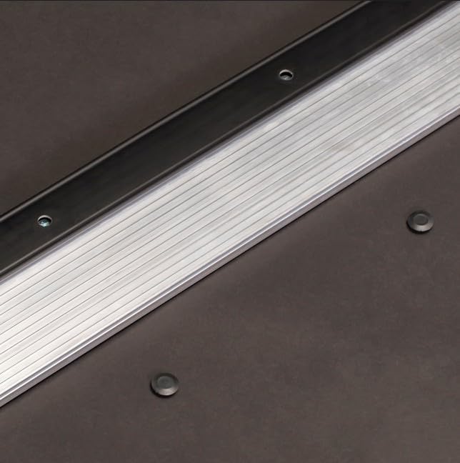 Adjustable Aluminum Threshold – Extra Short Width with Hidden Screws, Adapts to Any Height, Heavy-Duty for Residential & Commercial Use, Available in Multiple Sizes (Mill Finish, 48 inch)