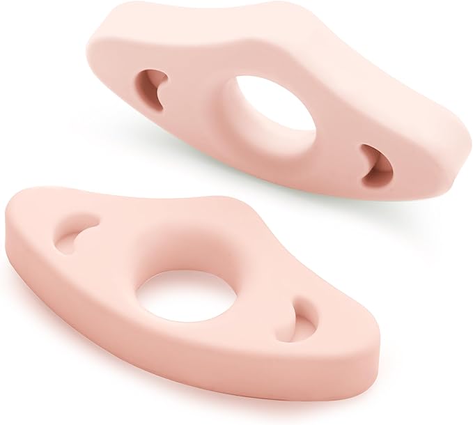 Book Page Holder, 2 Pack Breathable Silicone Thumb Page Holder for Reading, Ideal Book Reader Gifts and Reading Accessories（Small Size, Pink