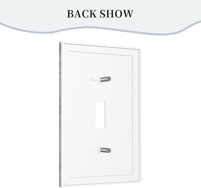 Decorative Light Switch Covers Vintage Floral Botanical Brown Background 1 Gang Light Switch Cover Plate Single Toggle Wall Plate Outlet Covers Wall Plate Dimmer Faceplate for Bathroom Decor