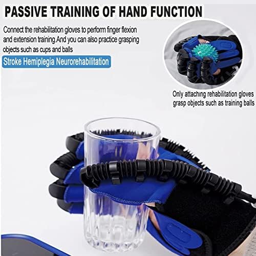Rechargeable Electric Finger Exercise Device for Stroke Recovery, Hemiplegia & Dystonia Therapy, Hand Function Rehabilitation Equipment for Finger Training