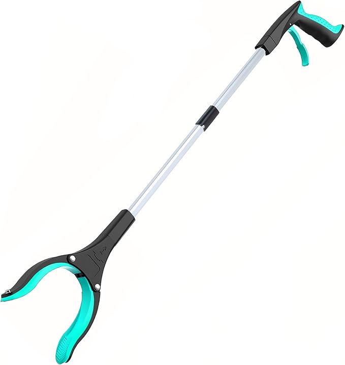 Grabber Reacher Tool - Foldable Gripper and Reaching Tool - Heavy Duty Pick Up Stick Grabbers for Seniors, Trash, Surgery Recovery Must Haves Gifts, 32” Picker Upper Grabber (Green)