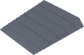 Plastic Slip-Resistant Modular Threshold Ramp - Universal Access Ramp for Wheelchairs, Scooters, Walkers & Safe Pedestrian Passage (6 inch)