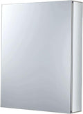 Fine Fixtures Bathroom Medicine Cabinet, Aluminum, Recessed/Surface Mount, Right/Left Hinged, Mirrored Interior (24 x 30)