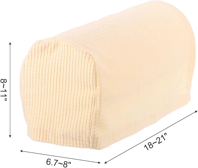 uxcell Stretch Armrest Covers Armchair Anti-Slip for Chairs Sofas Couch Arm Covers Recliner Sofa Beige 4 Pcs