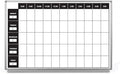 Work Week Dry-Erase Scheduling Whiteboard 48" x 36"