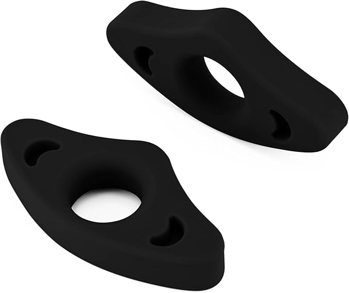 Book Page Holder, 2 Pack Breathable Silicone Thumb Page Holder for Reading, Ideal Book Reader Gifts and Reading Accessories (Medium Size, Black)