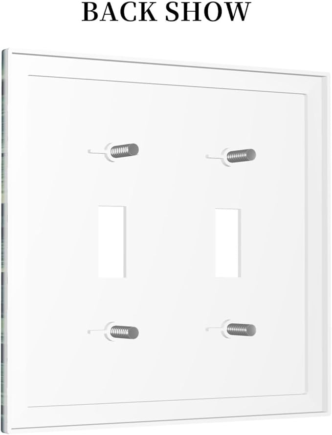 Decorative Switch Plates Strawberry Birds Flowers Plant Morris Floral 2 Gang Double Toggle Outlet Light Switch Cover Wall Plate Electrical Faceplate for Bedroom Farmhouse Decor