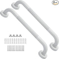 16 Inch Anti Slip Shower Grab Bar Oil Rubbed White, Munzong Bathroom Grab Bar, Knurled Bathroom Balance Bar,Safety Hand Rail Support Handicap Elderly Injury Senior Assist Bath Handle