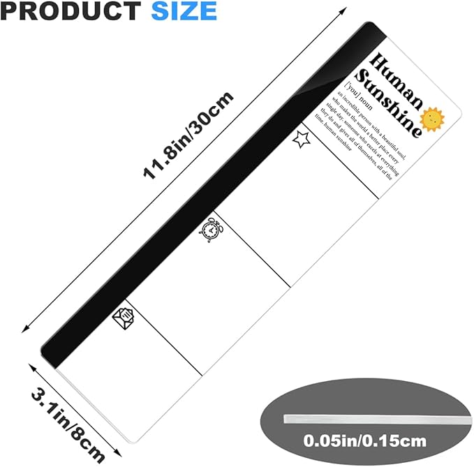 Computer Monitor Memo BoardHuman Sunshine Logo Decor Monitor Message Board Sticky Notes Office Desk Accessories for Send Family Members Office Friends and Colleagues Gifts
