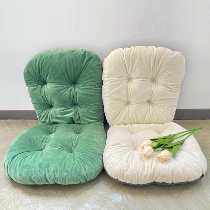 Chair Pads Plush Seat Cushion with Back Support - Office Chair Cushion for Long Sitting Comfort, Multiple Colors Available (Grey,42 * 85cm/16.54 * 33.46inch)