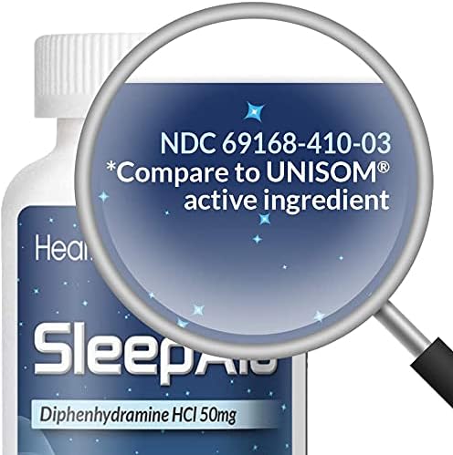 HealthA2Z Sleep Aid, Diphenhydramine Softgels, 50mg, Supports Deeper, Restful Sleeping (250 Counts)