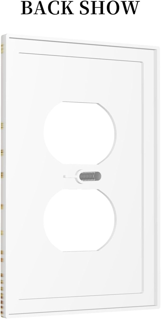Mid Century Boho Golden Sun Sunrise Sunset Outlet Covers 1 Gang Duplex Light Switch Cover Decorative Switch Plates Electrical Receptacle Faceplate Wall Plate for Bed Room Living Room Decor