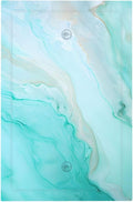 Teal Gold Marbling Turquoise Print Light Switch Cover Plate 1 Gang No Device Blank Electrical Wall Plates Faceplate Decorative Switch Plate Covers for Bathroom Living Room Home Decor