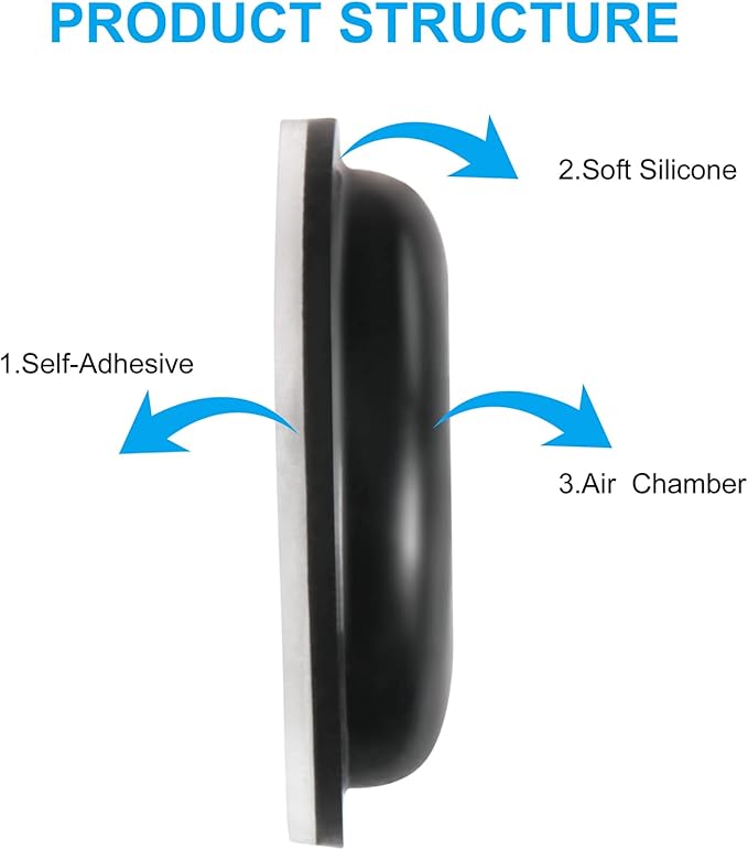 20 Pairs (Black) SURMAP Eyeglass Nose Pads, Comfort Soft Silicone Glasses Nose Pad, with Sticky Backing, Anti-Slip Heighten Air Chamber Glasses Grips for Eyeglasses and Sunglasses