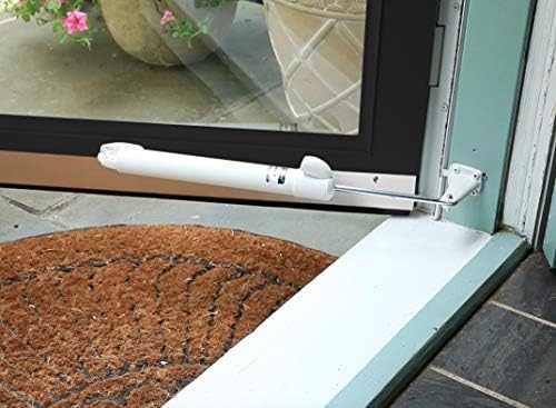 Touch 'n Hold Smooth Door Closer - Single Kit (Green) - Standard-Duty Door Closer with Touch-Button Hold Open Feature & Smooth Closing Motion – for (Medium & Lightweight) Storm, Screen Doors.