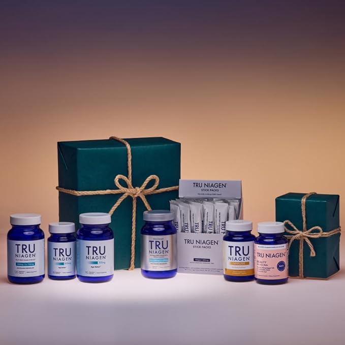 TRU NIAGEN Patented NAD+ Supplement for Anti Aging and Cell Regeneration, 300 mg Niagen, 30 Servings | Supports Cellular Energy, Brain, Muscle | Nicotinamide Riboside (NR) Take 1 Daily | 1 Bottle