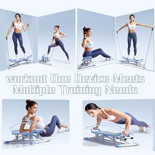 Stridon Balance Board with LCD Monitor - Ski Balance Trainer, 330 Lbs Capacity, Portable Waist Twister & Resistance Bands for Full Body Workouts, Improve Stability & Core Strength