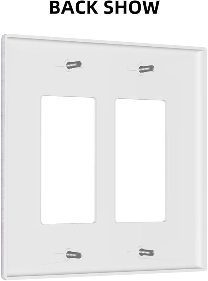 Outlet Covers 3D Purple Tree 2 Gang Wall Plate Double Rocker Light Switch Cover Decorative GFCI Receptacle Cover Electrical Switchplate for Bathroom Bedroom Decor