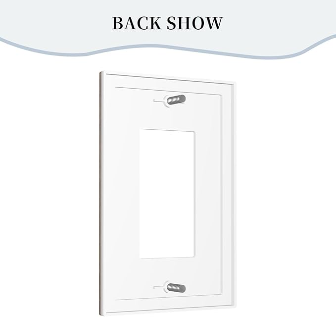 Decorative Outlet Covers Rustic Farmhouse Brown Wood Barn Door 1 Gang Rocker Light Switch Cover Plate Single Gfci Light Switch Covers Wall Plate for Bathroom Decor