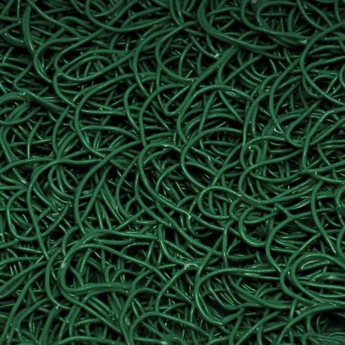 American Floor Mats Vinyl Mesh Heavy-Duty Entrance Green 3' x 16' Scraper Mat Without Backing/Borders - Drainable