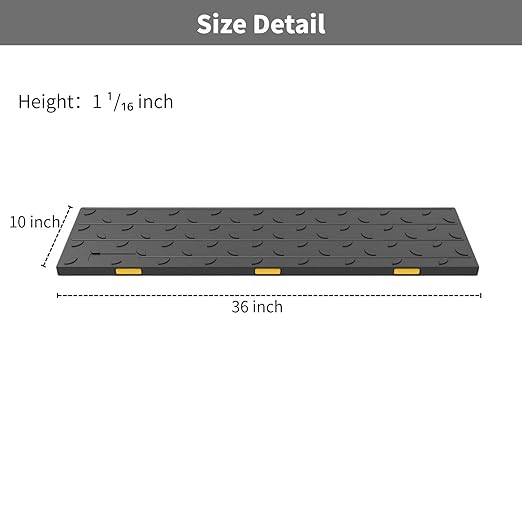 Heavy-Duty Slip-Resistant Stair Treads with Reflective Safety Strips - Universal Fit Rubber Mats for Indoor/Outdoor Stairs, Noise Reduction & Fall Prevention (5)