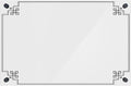 Acrylic Dry Erase Board for Wall with Stylish Border - Shipped Next Day, Made in USA, Non-Magnetic Whiteboard, Wall Mounted Board, Easy to Clean (White - 12x18)