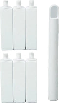 Simple Life Pumice Stone Toilet Bowl Cleaner | Long Handle & Eco-friendly Screw-on Pumice Stones | Scouring Stick for Toilet Cleaning, Stain Removal on Toilets, Grills, Tiles, Grout & Pools | 6 Pack