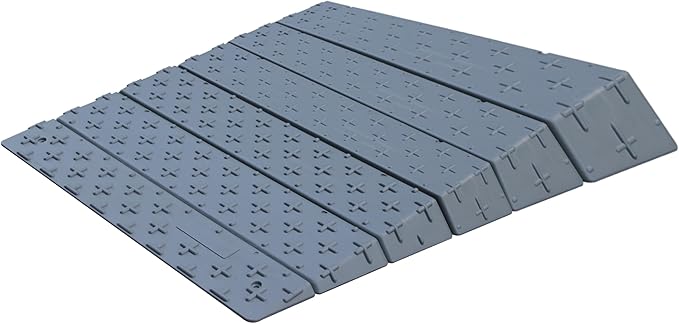 OrangeStar Portable Wheelchair Ramp, 1"/2"/3"/4"/5"/6" Rise Extensible Threshold Ramp for Wheelchair, Scooter, Home Steps, Stairs, Entry, Doorways