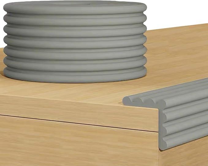 Baby Corner Guards 6.56 FT - Ultra Soft Sponge Edge & Corner Protectors,Desk Edge Cushion,for Furniture,Table,Fireplace - Safety Bumper with Strong Adhesive Tape,Grey,3.15 Inch Wide