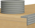 Baby Corner Guards 6.56 FT - Ultra Soft Sponge Edge & Corner Protectors,Desk Edge Cushion,for Furniture,Table,Fireplace - Safety Bumper with Strong Adhesive Tape,Grey,3.15 Inch Wide