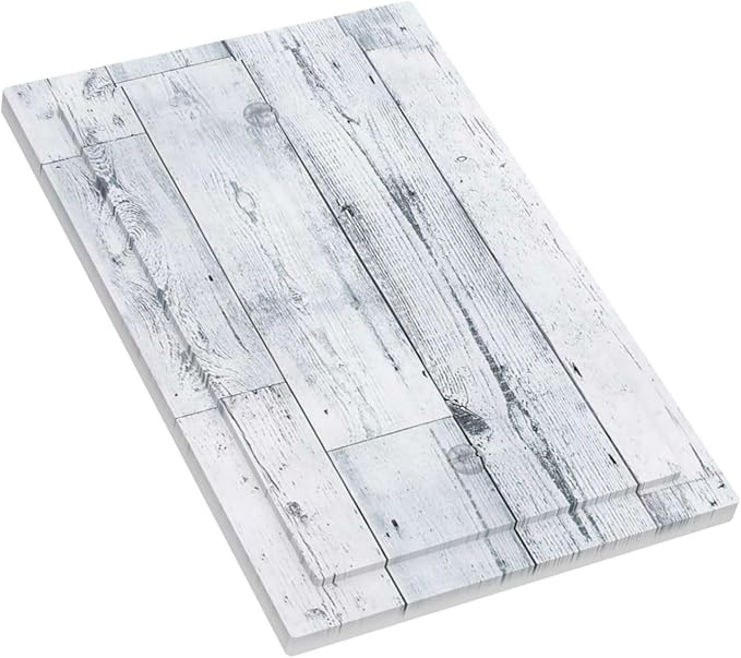 Light Switch Cover Plate Vintage Grey White Wood Grain 1 Gang No Device Blank Electrical Wall Plates Faceplate Decorative Switch Plate for Farmhouse Bathroom Decor