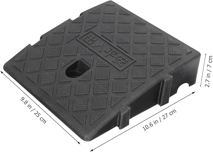 Plastic Slope Ramp Mat 10pcs 25X27X7Cm Outdoor Threshold Ramp Cushion Portable for Wheelchair and Vehicle Access