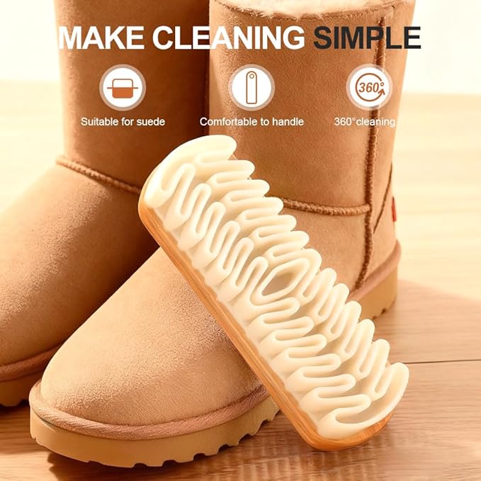 Suede Brush, 2026 New Cleaner for Shoe Care Accessorie, Gentle Shoe Cleaner Scrub Tool for Nubuck, Velvet, Suede Boots, Sneakers, Bags (1pca)
