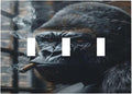 Funny Animal Smoking Black Orangutan Decorative Switch Plates 3 Gang Wall Plate Triple Toggle Light Switch Cover Faceplate Electrical Wall Panels for Farmhouse Home Office Decor
