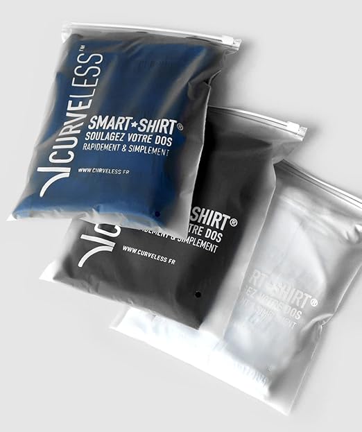 Curveless Men's Posture Corrector T-shirt | Anti Back Pain | Straightens Back and Shoulders | Compression | Undershirt | Short sleeves