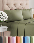 Twin 4 Piece Sheet Set - Cooling & Breathable Bed Sheets - Hotel Luxury Bed Sheets for Women, Men, Kids & Teens - Bedding with Deep Pockets & Easy Fit - Soft and Wrinkle Free - Twin Sage Green Sheets