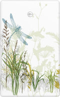 Wild Flower Dragonfly 1 Gang Blank Light Switch Cover Plates Decorative Electric Outlet Covers Decorator Wall Switch Plate Receptacle Plug Covers 4.5 * 2.76 Inches