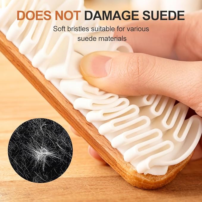 Suede Brush, 2026 New Cleaner for Shoe Care Accessorie, Gentle Shoe Cleaner Scrub Tool for Nubuck, Velvet, Suede Boots, Sneakers, Bags (2pcs)