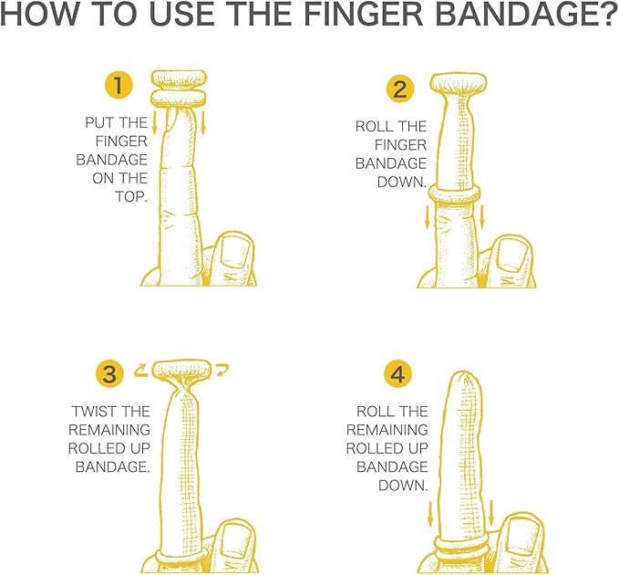 Dimora Finger Cots, Pack of 60 (Medium Size) Finger Protectors, Breathable Bandages for Wound Care, Stretchy Sleeves for Gardening, Fitness and Cargo Handling, White