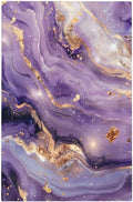 Luxury Marble Texture Purple And Gold Abstract Print Light Switch Cover Plate 1 Gang No Device Blank Electrical Wall Plates Faceplate Decorative Switch Plate Covers for Bathroom Home Decor